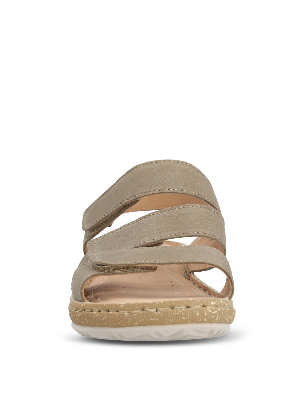Sandalia Cuero Mujer Apricot Verde Hush Puppies