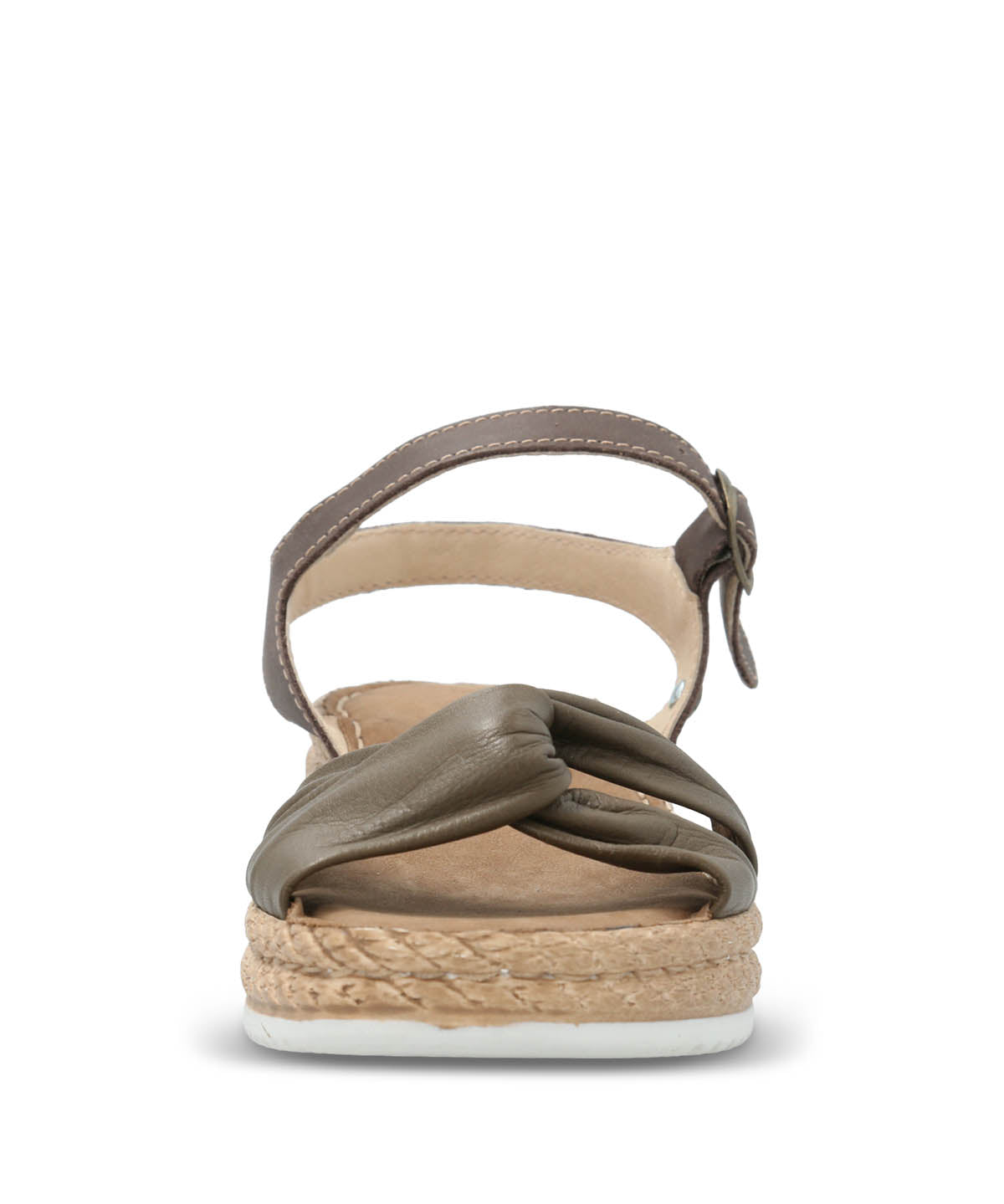 Sandalia Cuero Mujer Cepina Café Oscuro