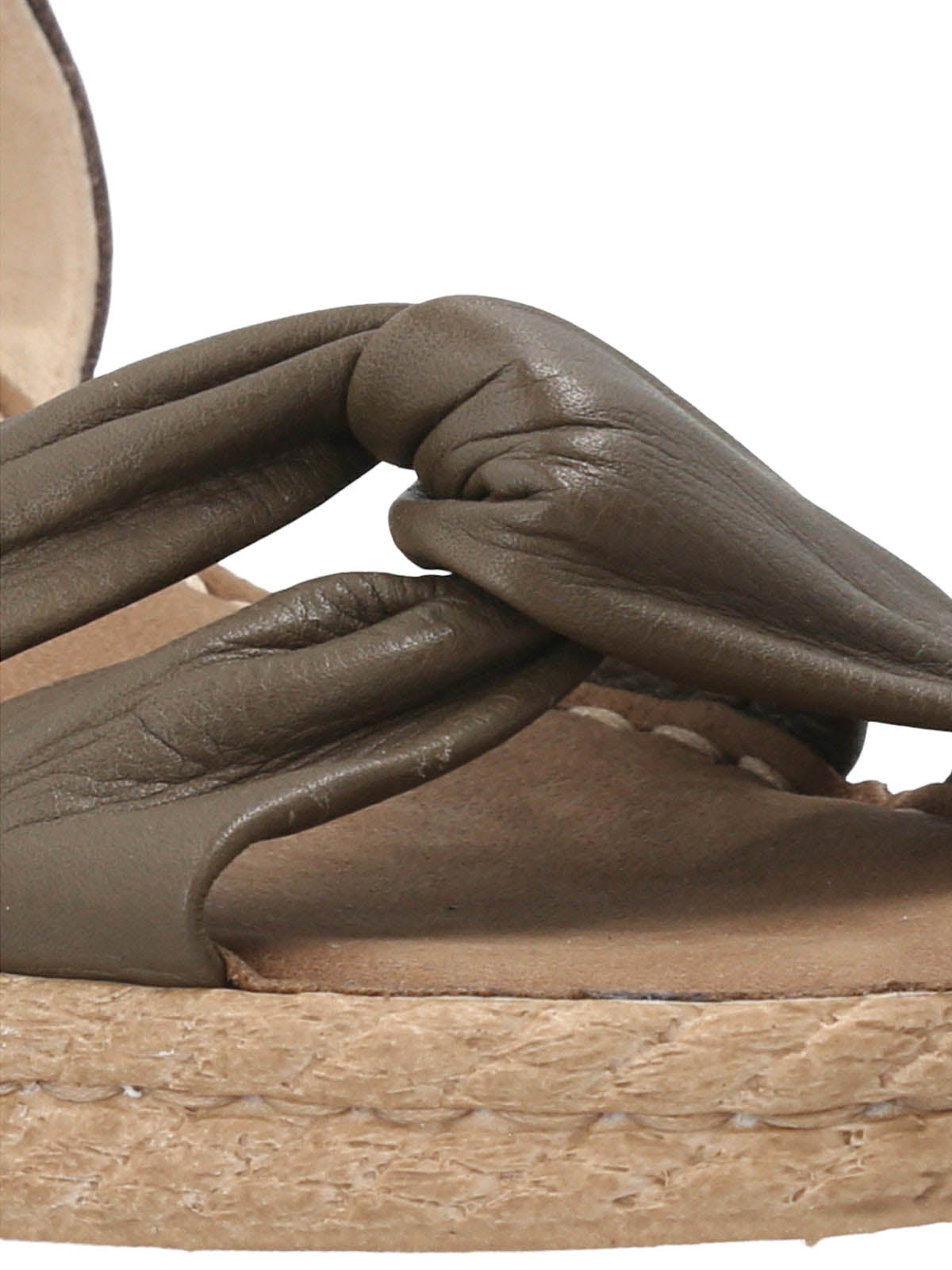 Sandalia Cuero Mujer Cepina Café Oscuro