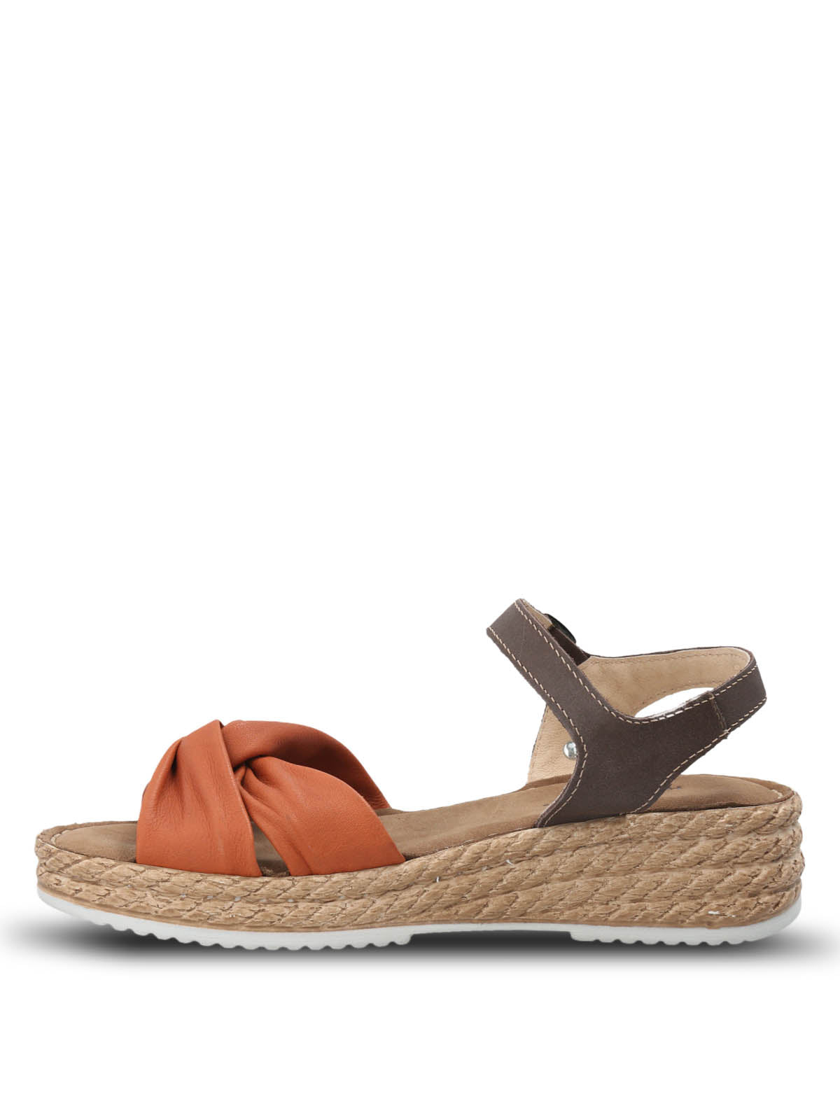 Sandalia Cuero Mujer Cepina Terracota