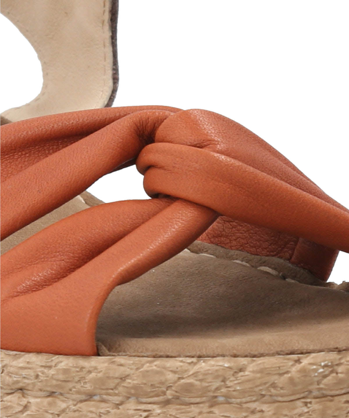 Sandalia Cuero Mujer Cepina Terracota