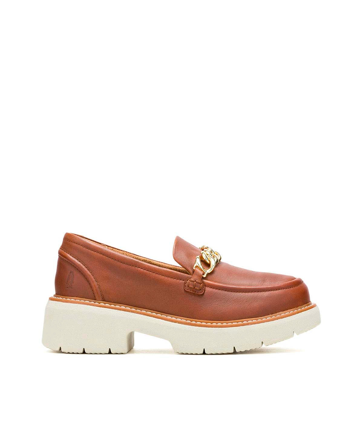 Mocasin Cuero Mujer Jodie Bit Café