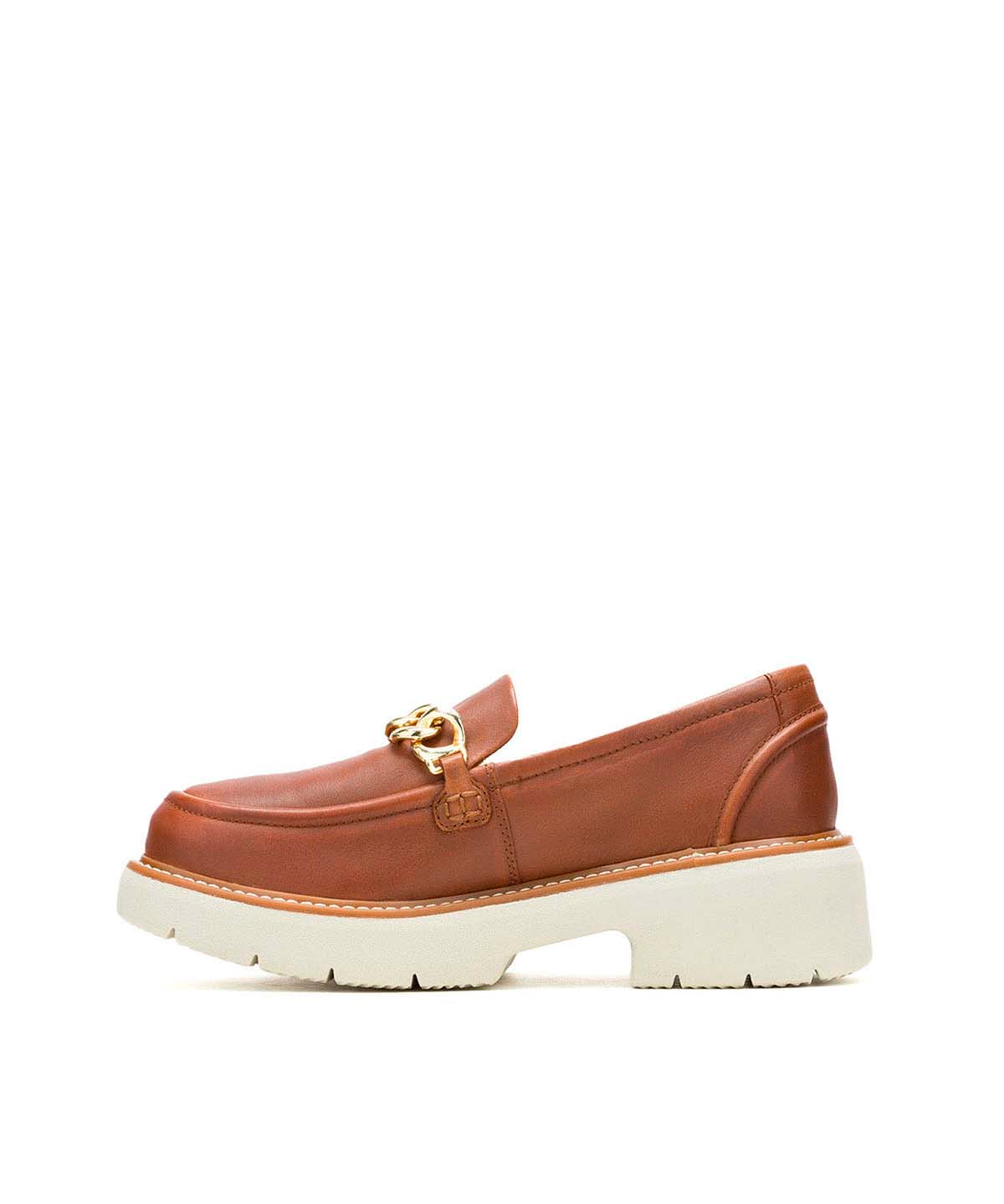 Mocasin Cuero Mujer Jodie Bit Café