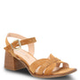 Sandalia Cuero Mujer Pastore Café Claro
