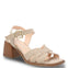 Sandalia Cuero Mujer Pastore Beige