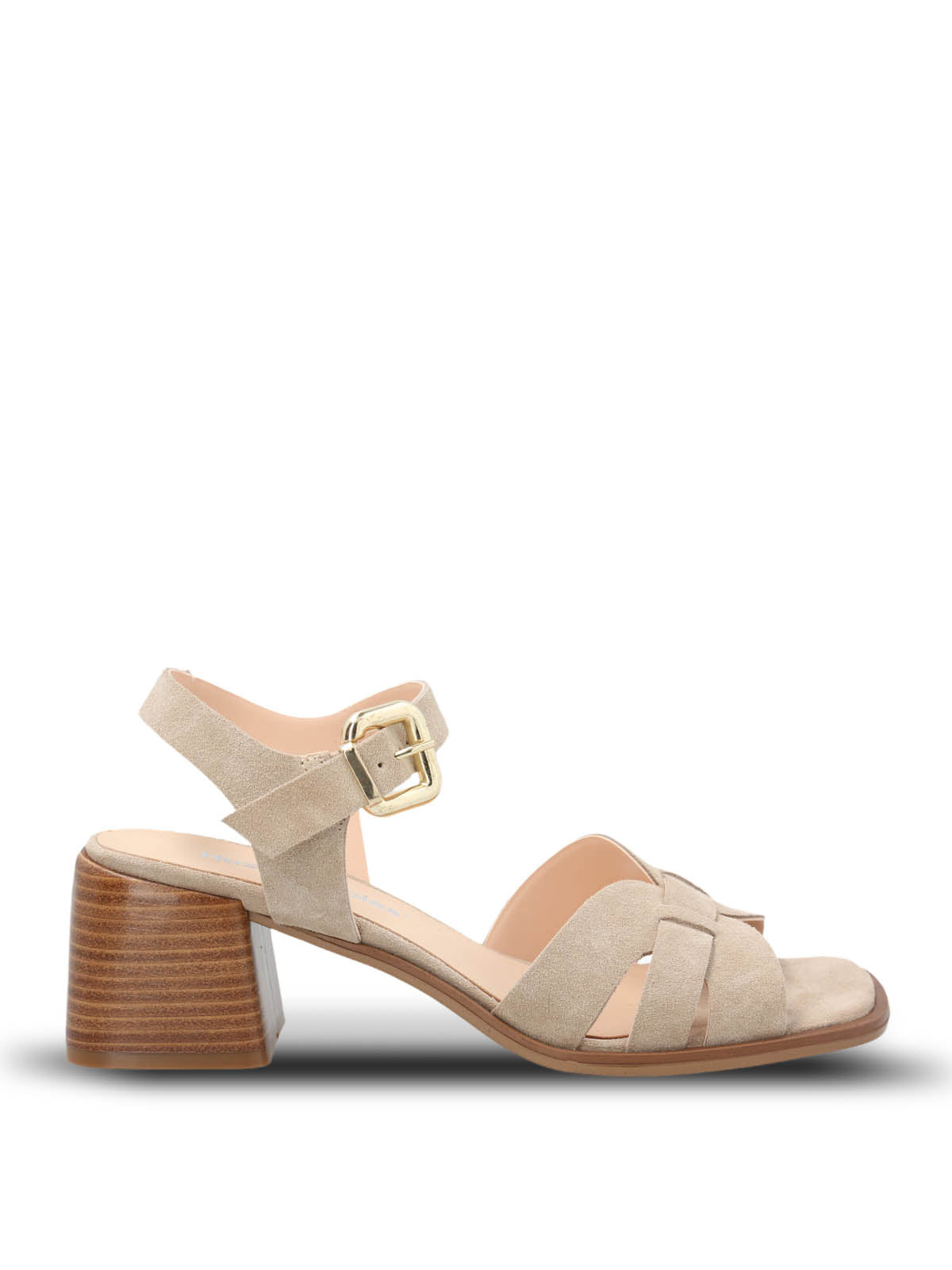 Sandalia Cuero Mujer Pastore Beige