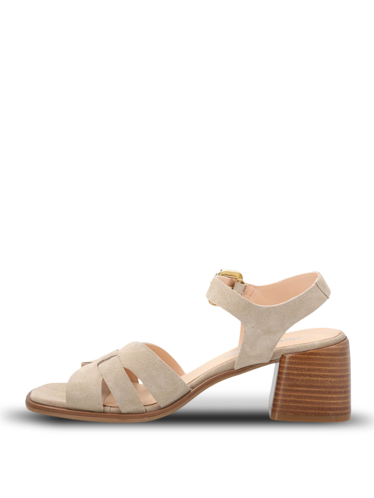 Sandalia Cuero Mujer Pastore Beige