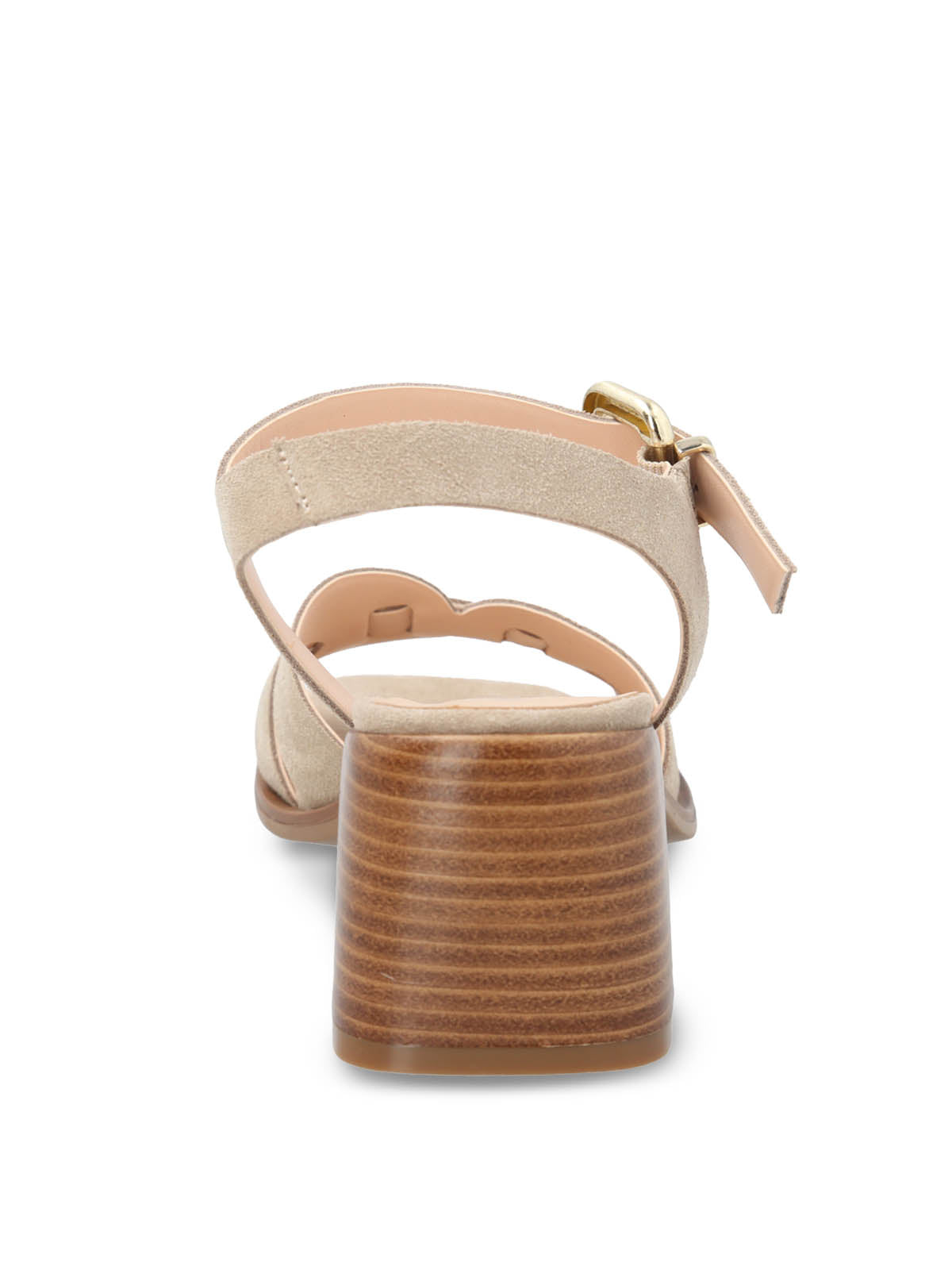 Sandalia Cuero Mujer Pastore Beige