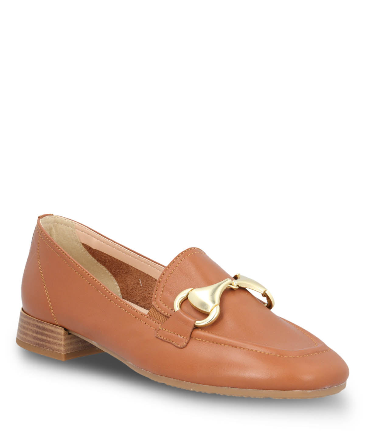 Mocasin Cuero Mujer Pasturo Café Claro