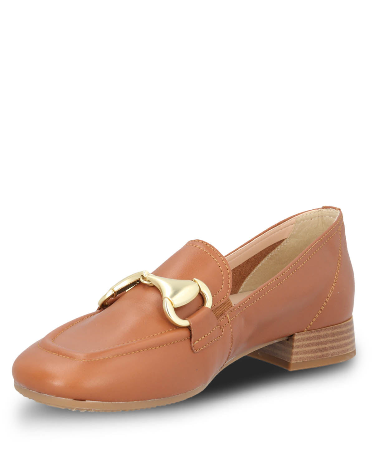 Mocasin Cuero Mujer Pasturo Café Claro