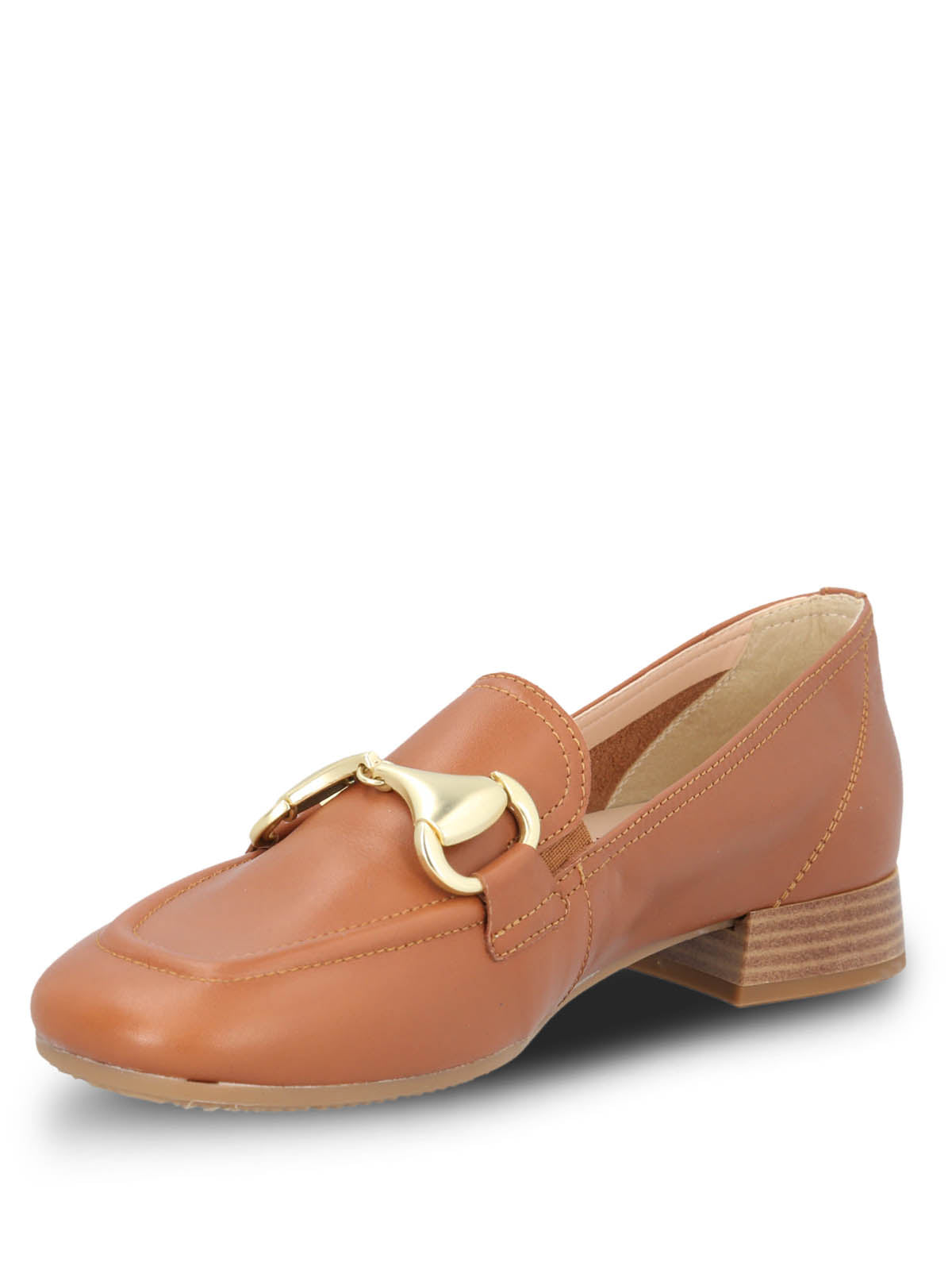 Mocasin Cuero Mujer Pasturo Café Claro