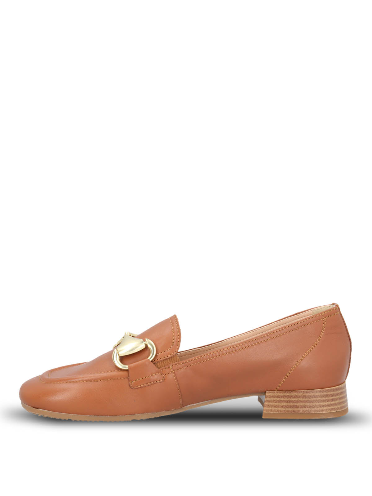 Mocasin Cuero Mujer Pasturo Café Claro