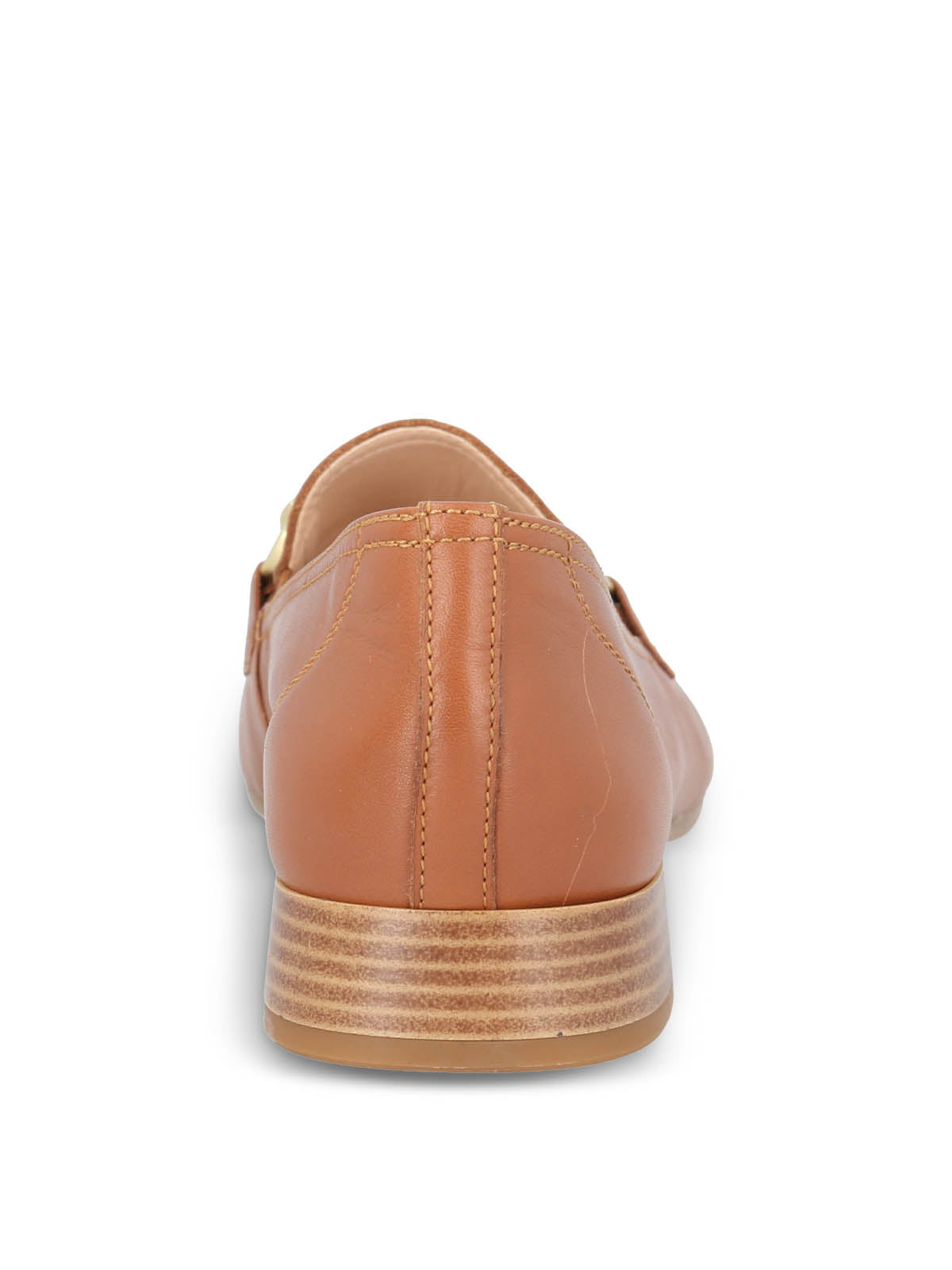 Mocasin Cuero Mujer Pasturo Café Claro