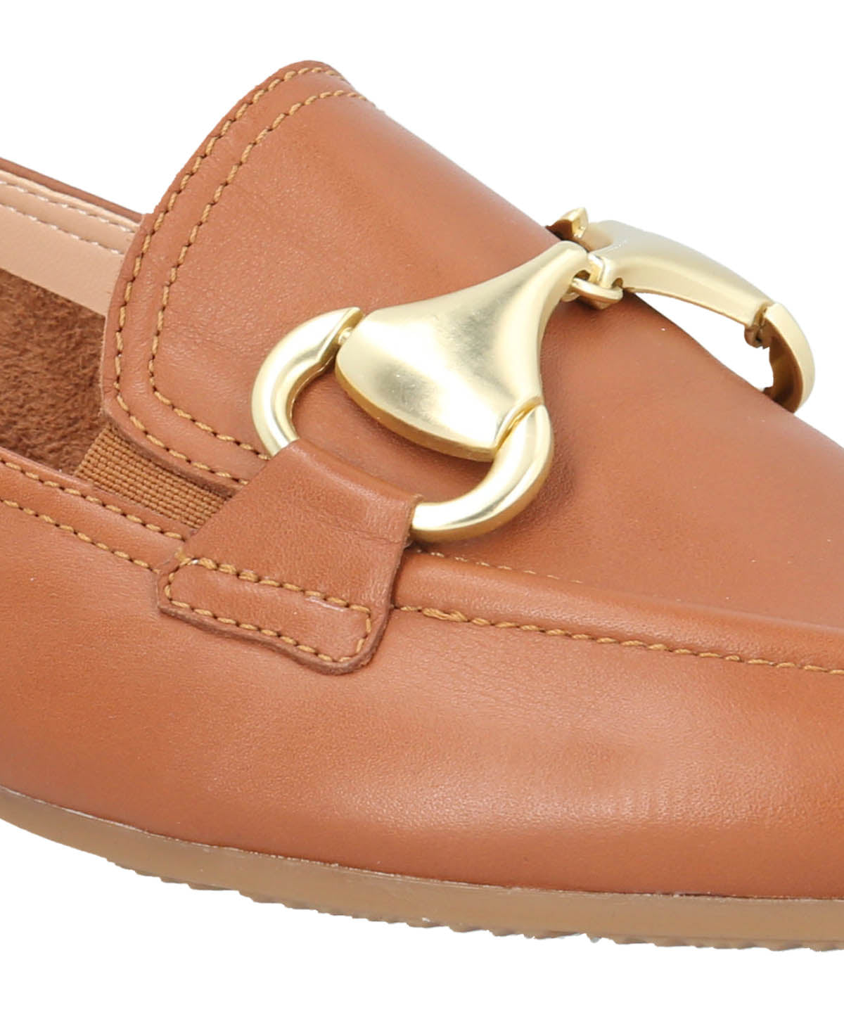 Mocasin Cuero Mujer Pasturo Café Claro
