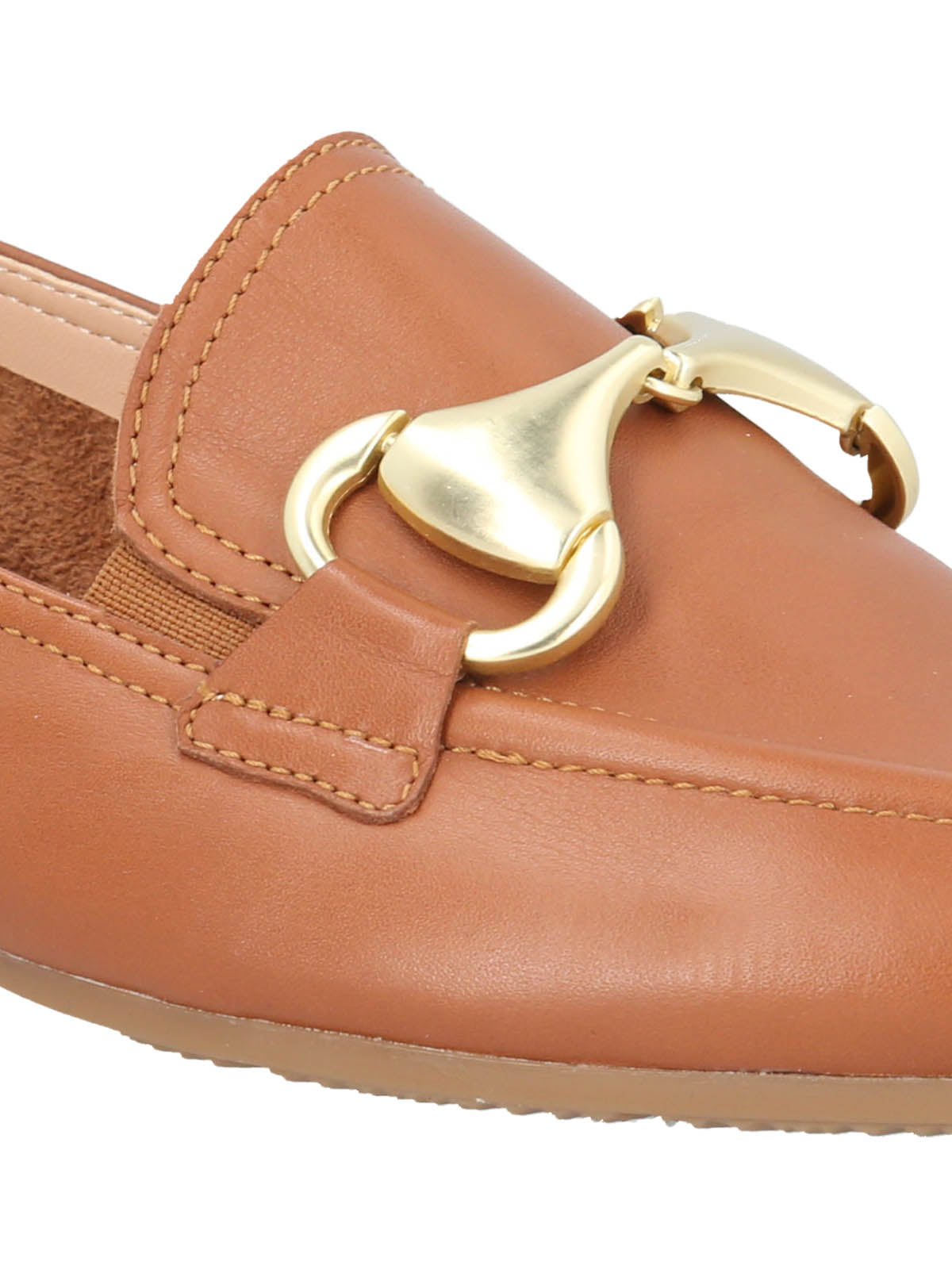 Mocasin Cuero Mujer Pasturo Café Claro