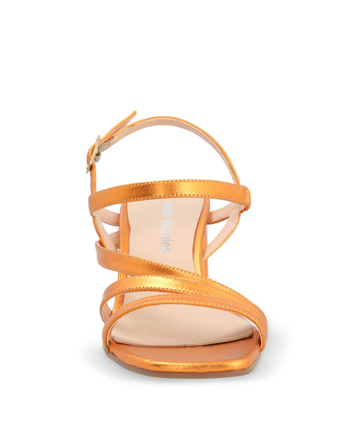 Sandalia Vestir Cuero Mujer Nicolo Naranja