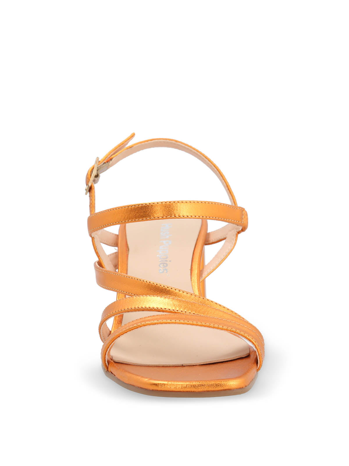 Sandalia Vestir Cuero Mujer Nicolo Naranja