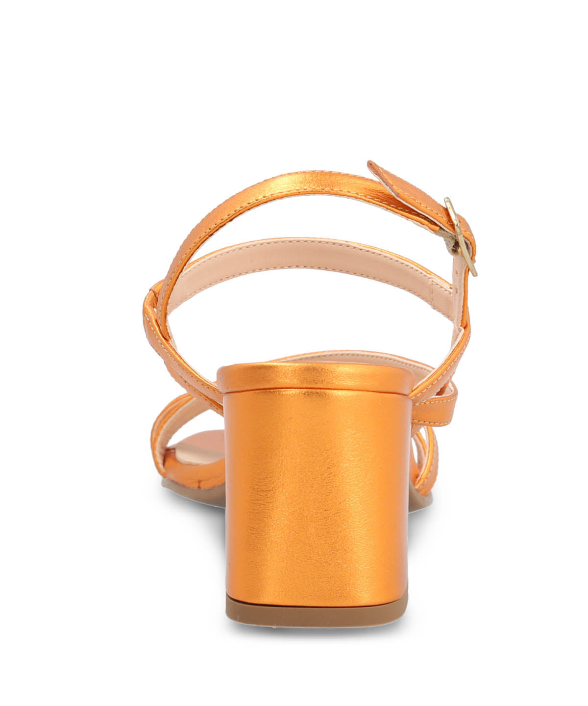 Sandalia Vestir Cuero Mujer Nicolo Naranja