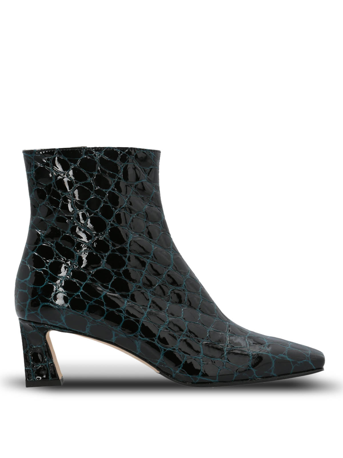 Botin Brunate Cuero Mujer Ginna Verde Hush Puppies
