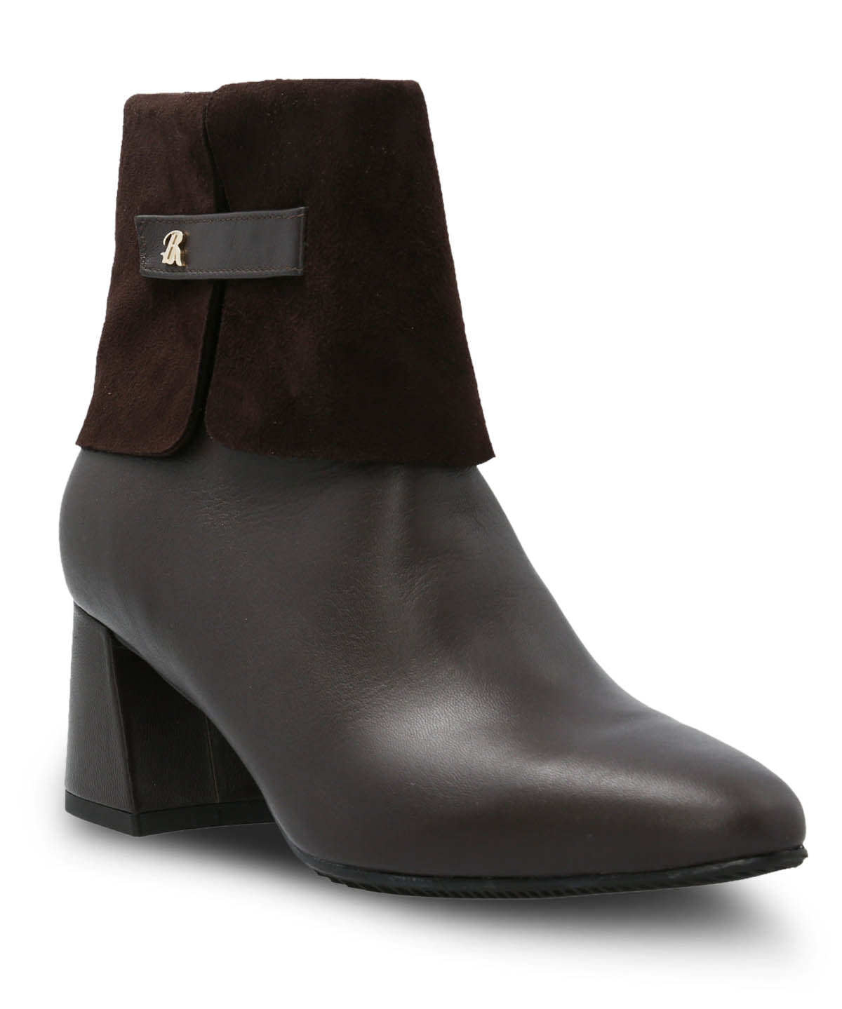 Botin Brunate Cuero Mujer Mattia Café Hush Puppies