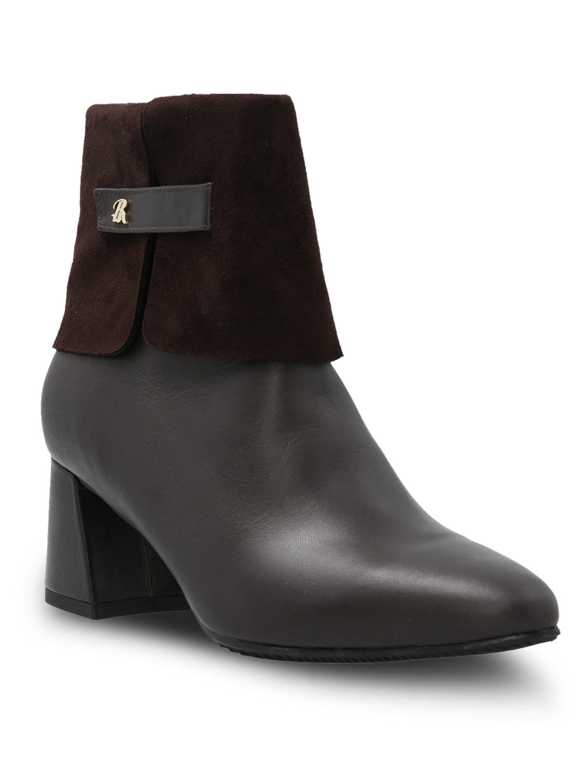 Botin Brunate Cuero Mujer Mattia Café Hush Puppies