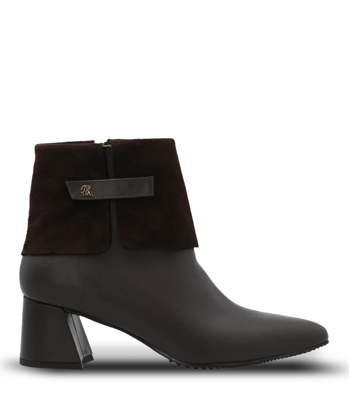 Botin Brunate Cuero Mujer Mattia Café Hush Puppies