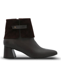 Botin Brunate Cuero Mujer Mattia Café Hush Puppies