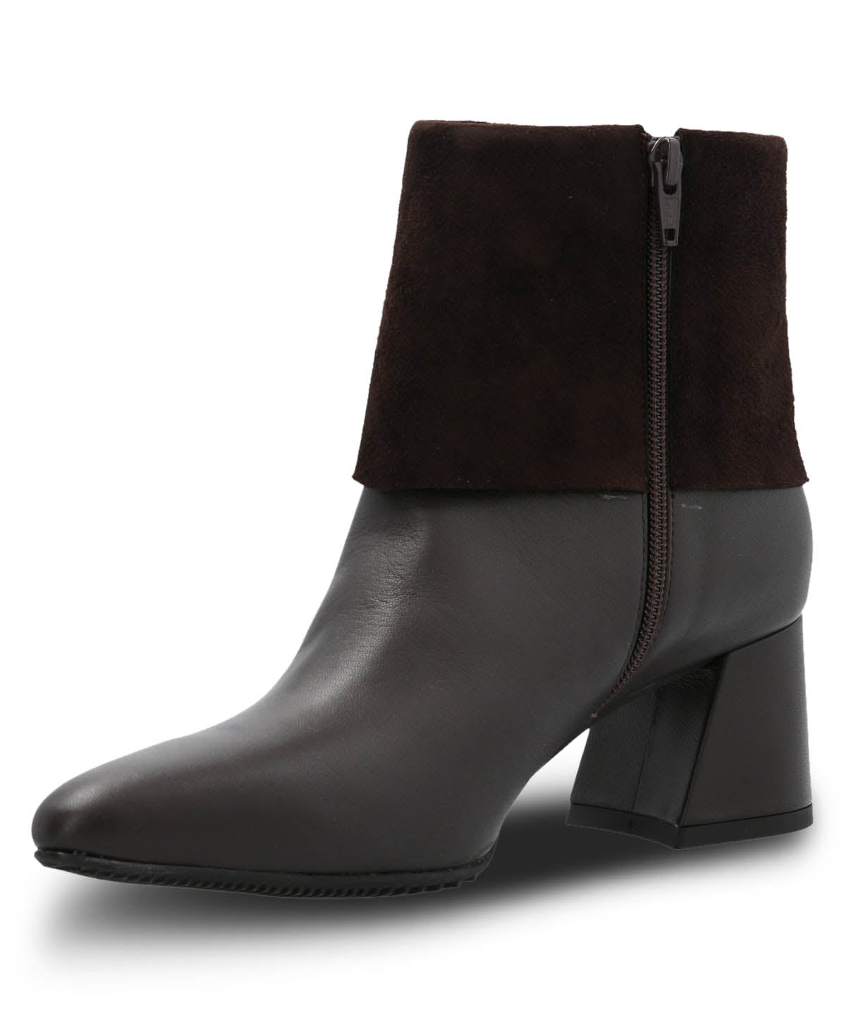 Botin Brunate Cuero Mujer Mattia Café Hush Puppies