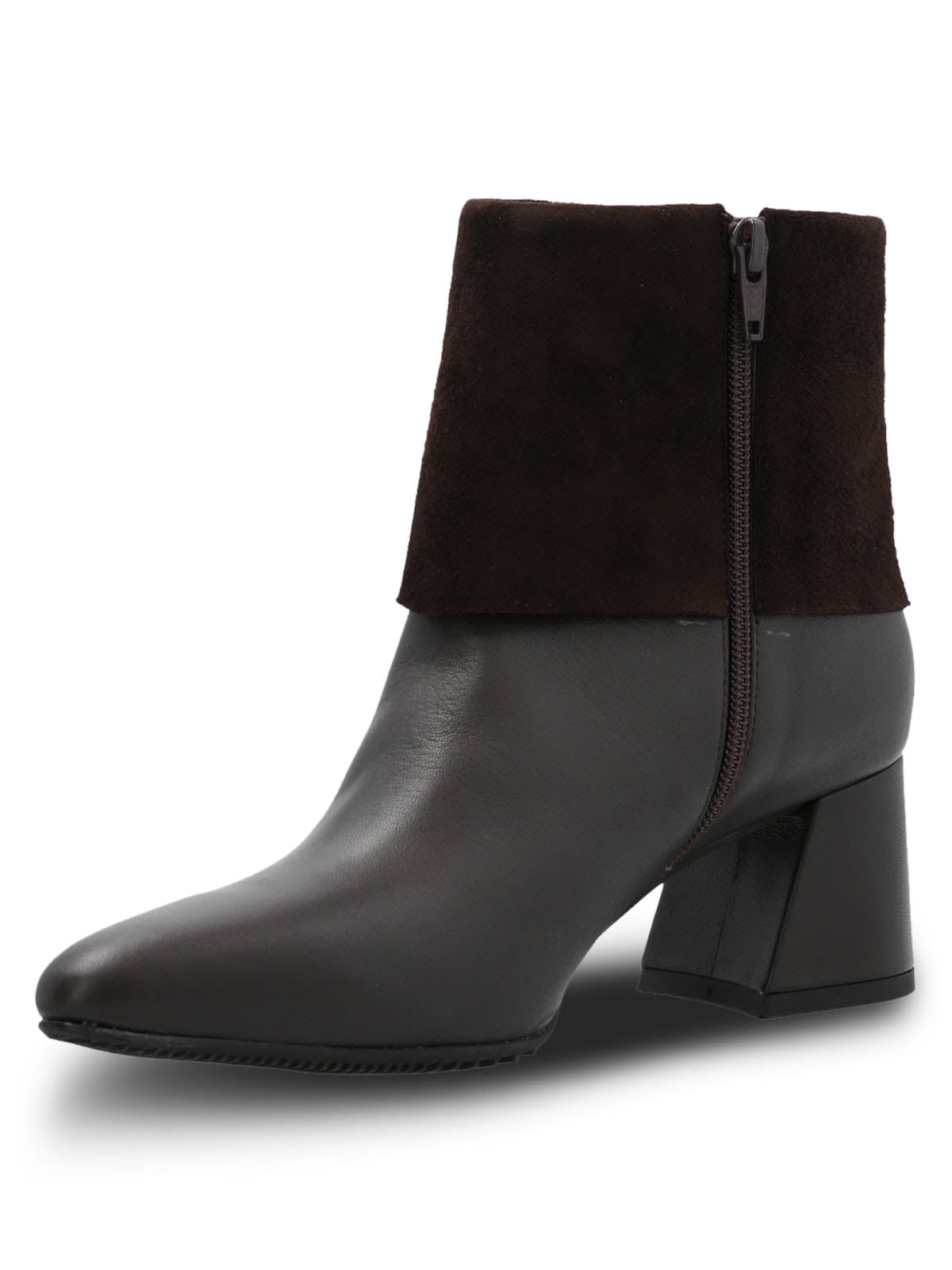 Botin Brunate Cuero Mujer Mattia Café Hush Puppies