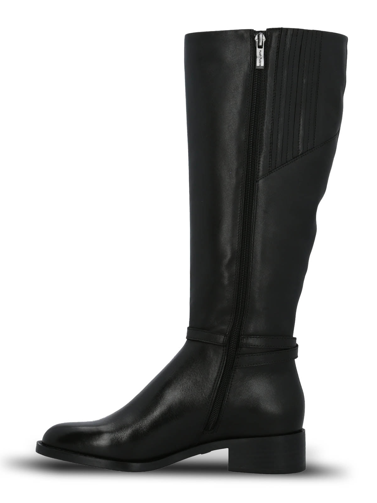 Bota Cuero Mujer Kyla Negra Hush Puppies