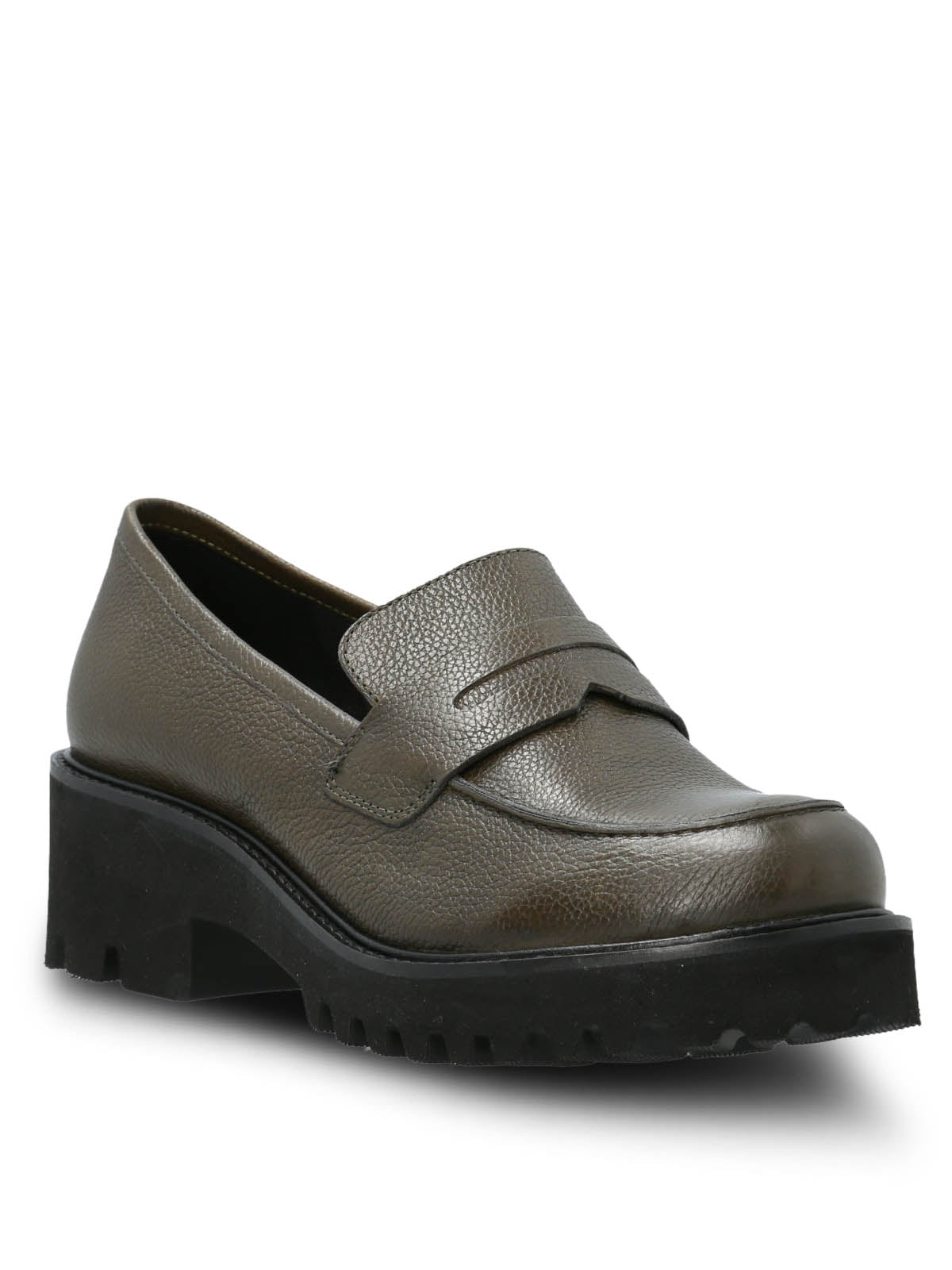 Mocasin Cuero Mujer Sophie Verde Hush Puppies | Hush Puppies