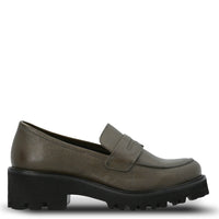 Mocasin Cuero Mujer Sophie Verde Hush Puppies | Hush Puppies