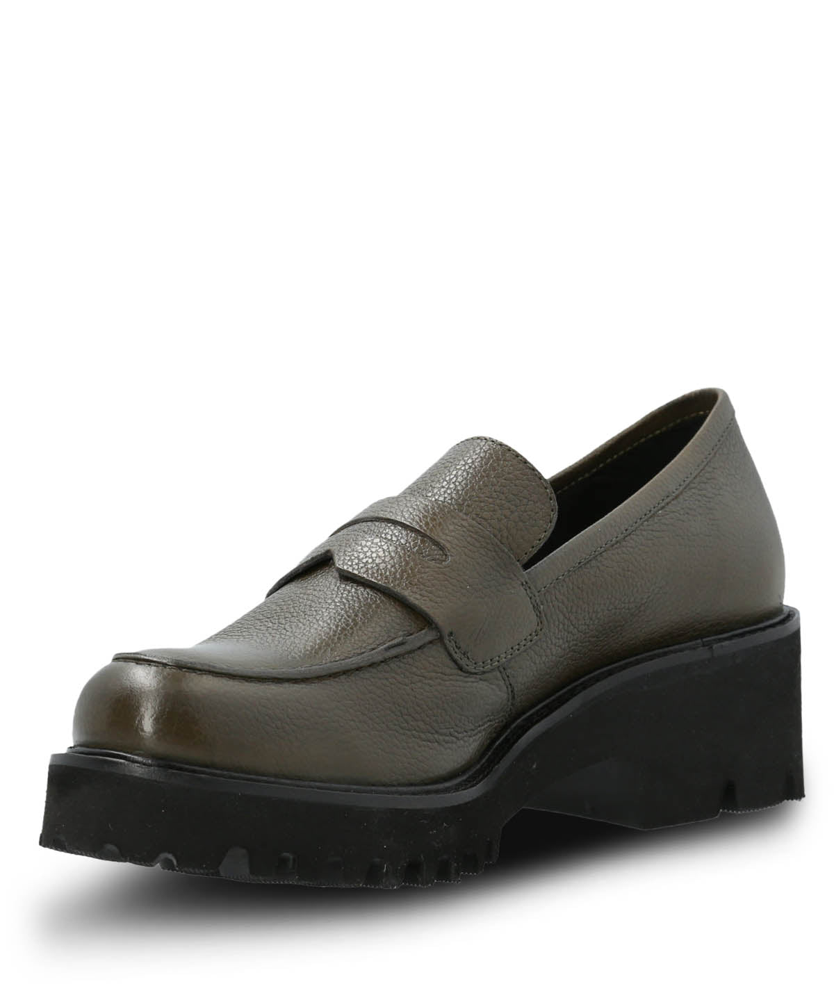 Mocasin Cuero Mujer Sophie Verde Hush Puppies | Hush Puppies