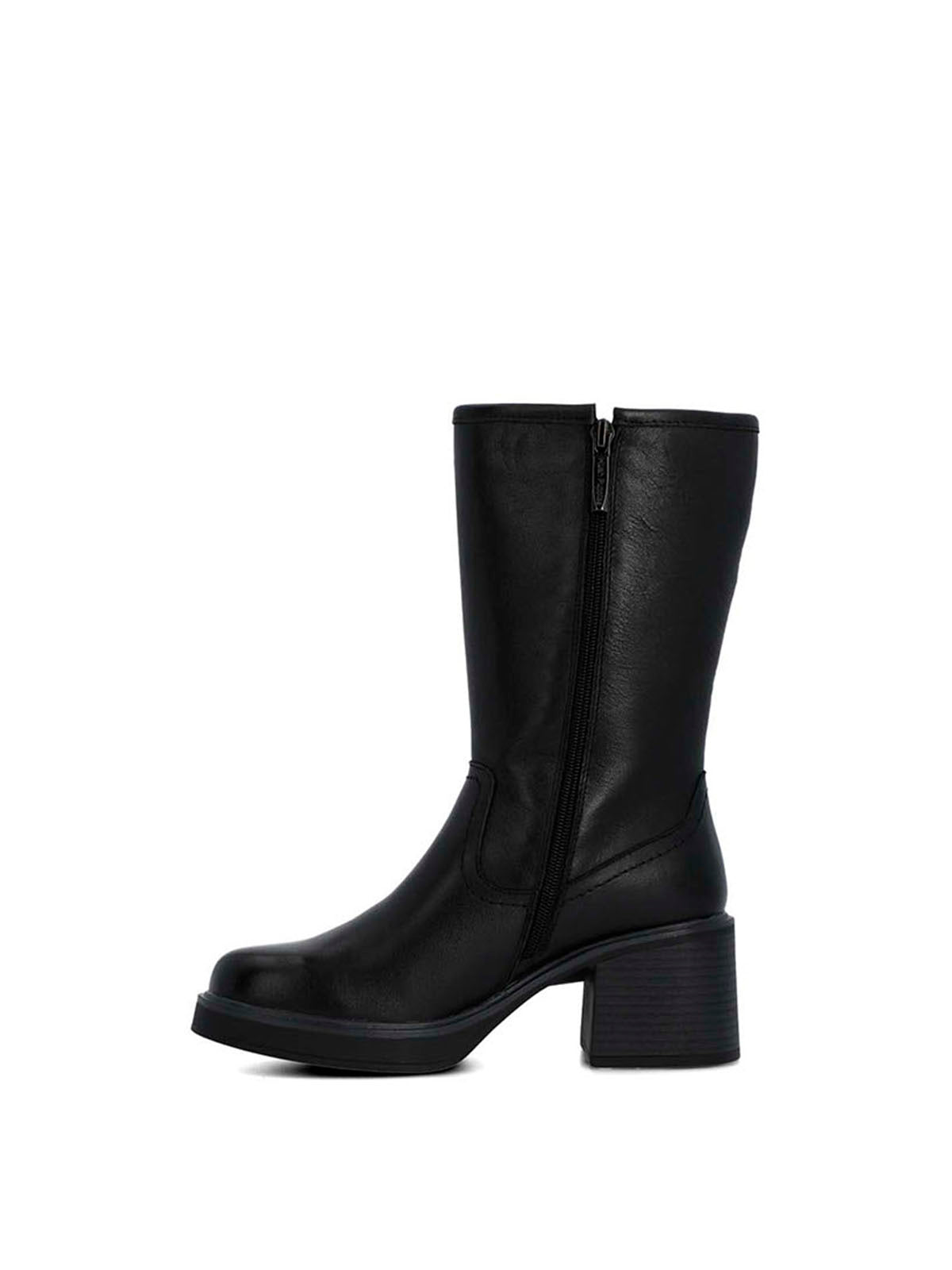 Bota Cuero Mujer Estella Negra