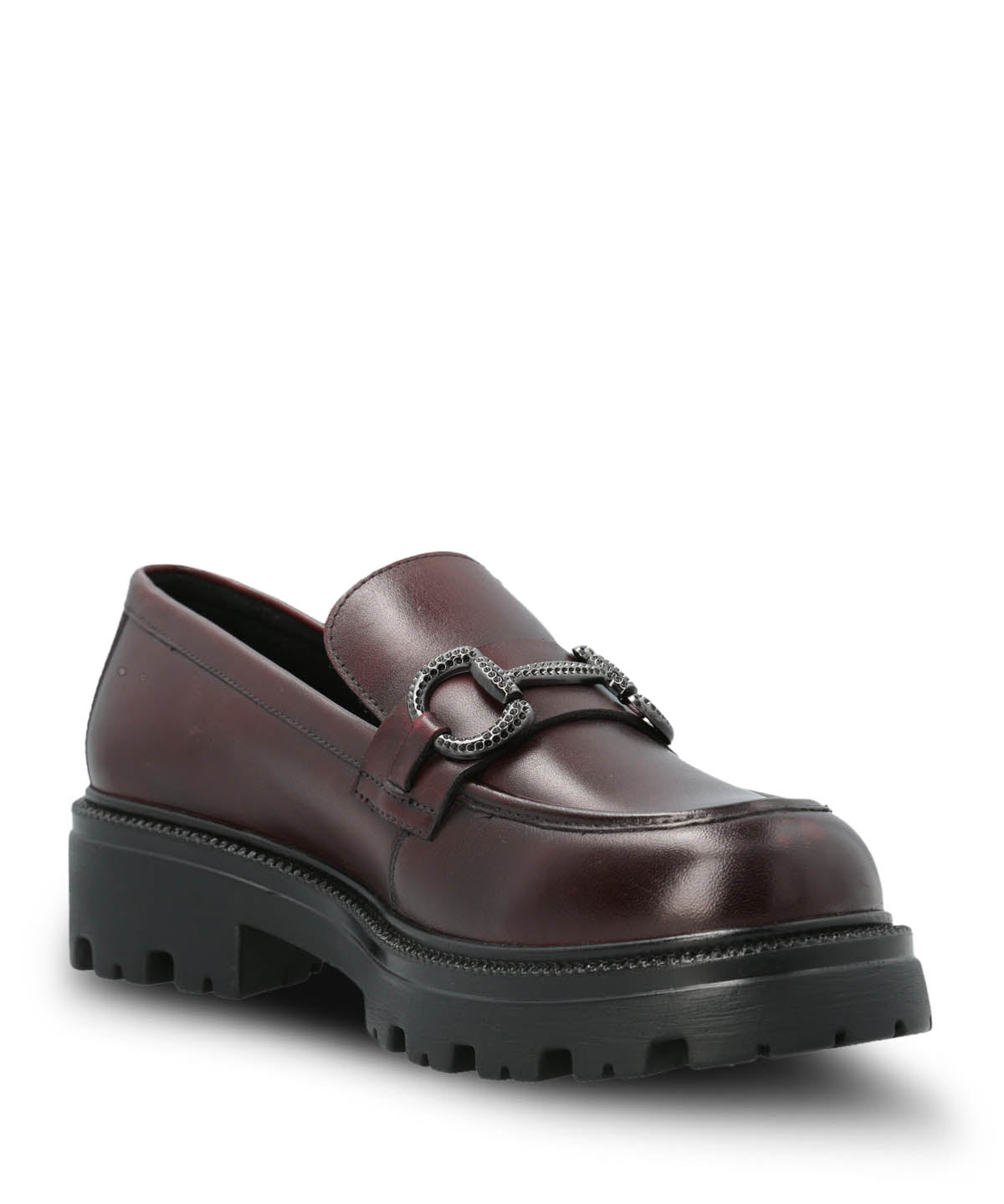 Mocasin Cuero Mujer Blake Rojo Hush Puppies