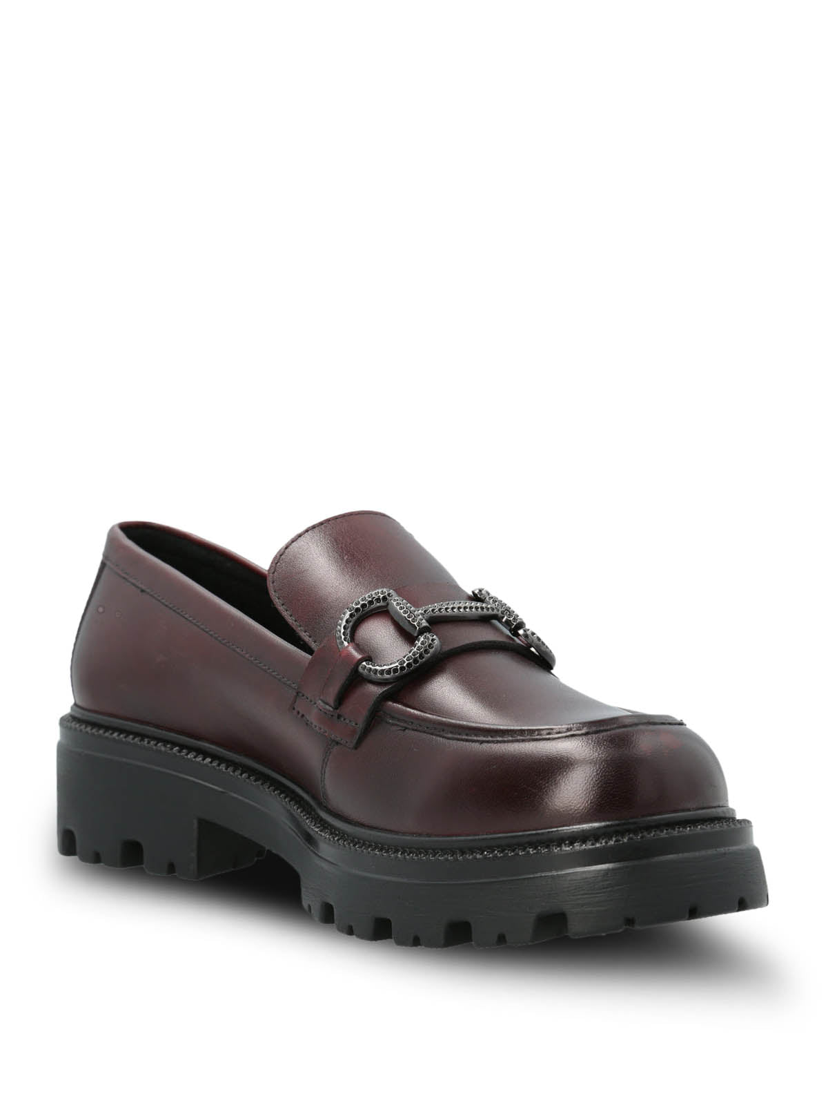 Mocasin Cuero Mujer Blake Rojo Hush Puppies