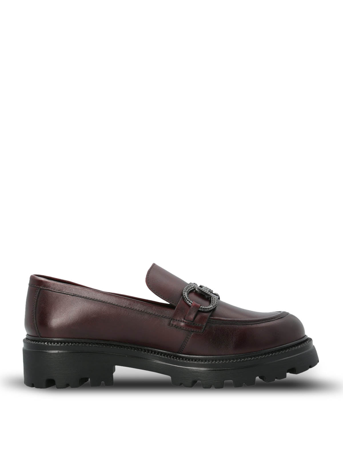 Mocasin Cuero Mujer Blake Rojo Hush Puppies