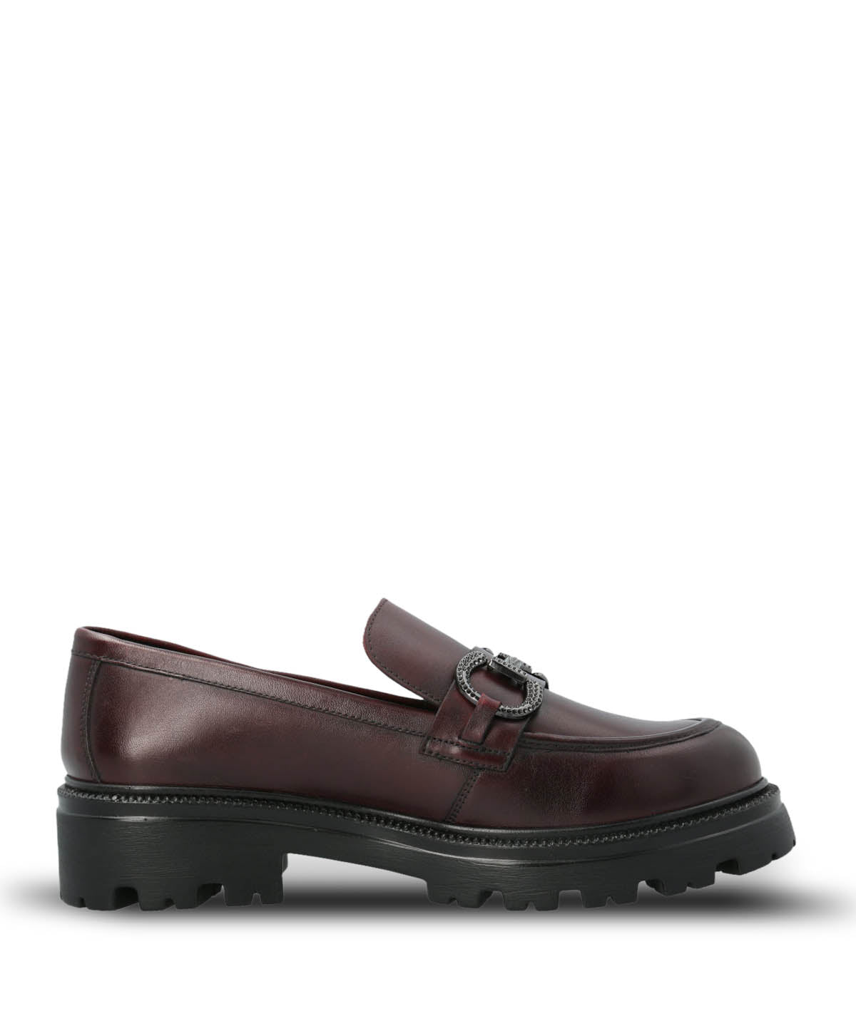 Mocasin Cuero Mujer Blake Rojo Hush Puppies