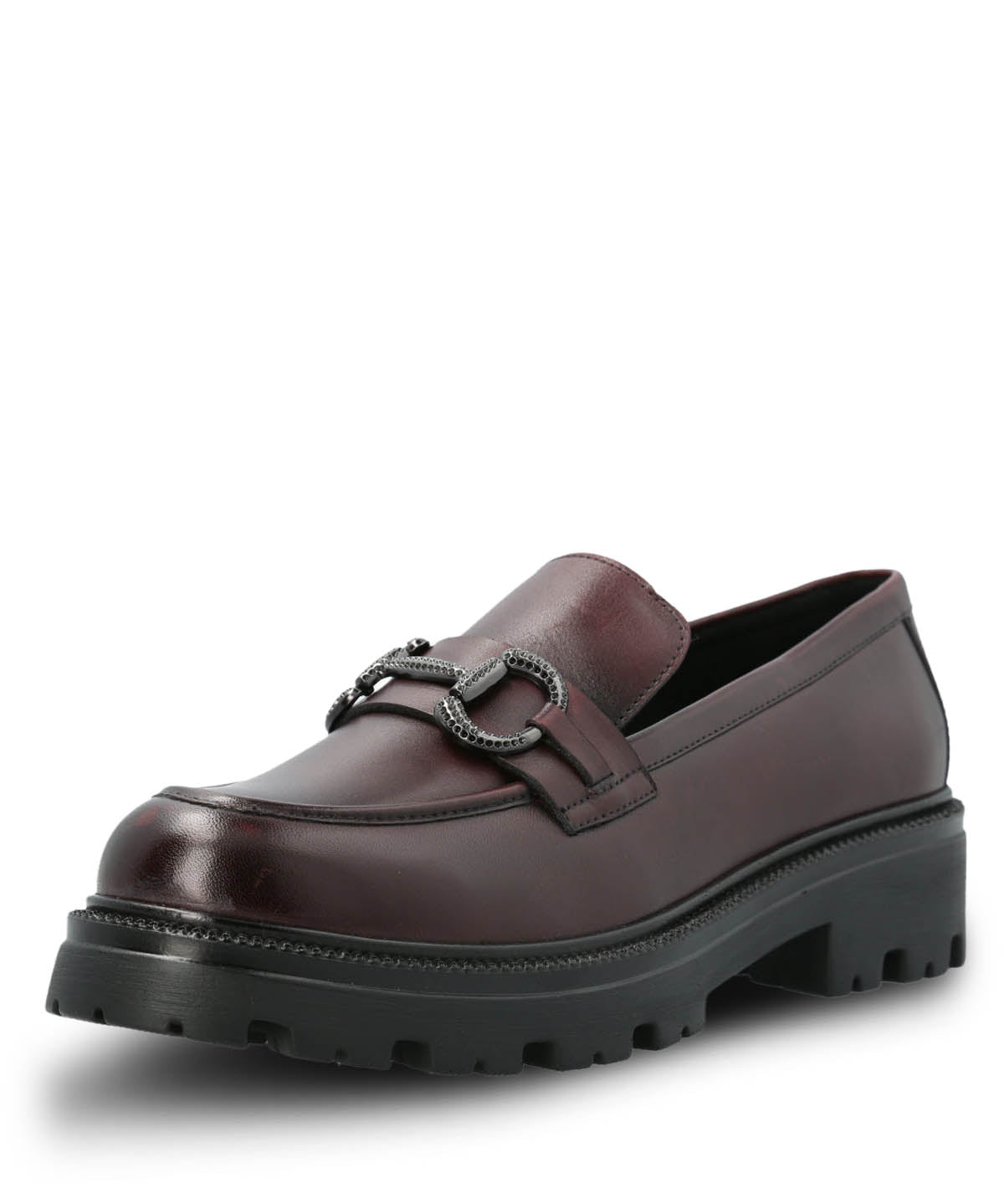 Mocasin Cuero Mujer Blake Rojo Hush Puppies