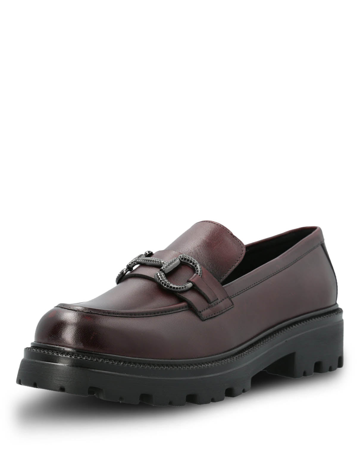 Mocasin Cuero Mujer Blake Rojo Hush Puppies