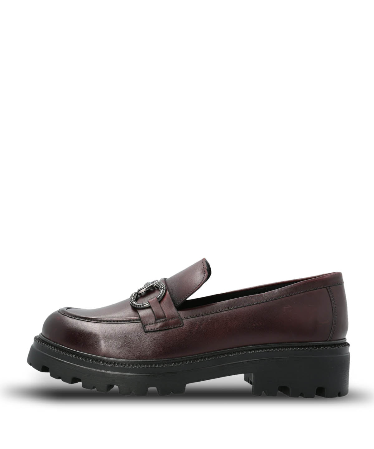Mocasin Cuero Mujer Blake Rojo Hush Puppies
