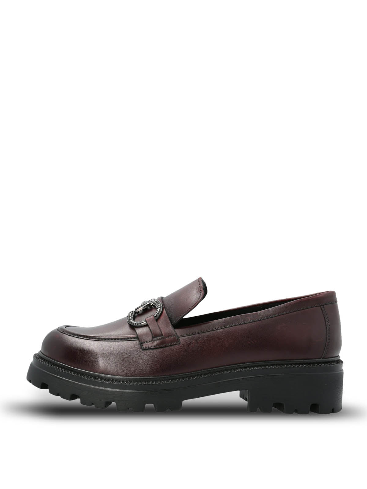 Mocasin Cuero Mujer Blake Rojo Hush Puppies