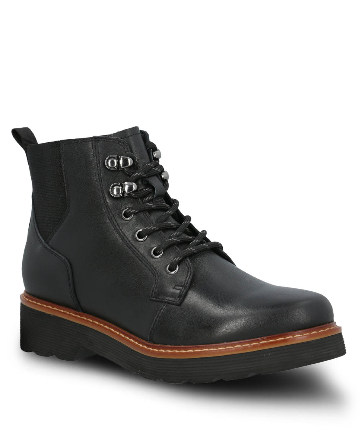 Botin Cuero Didi Negro Hush Puppies | Hush Puppies