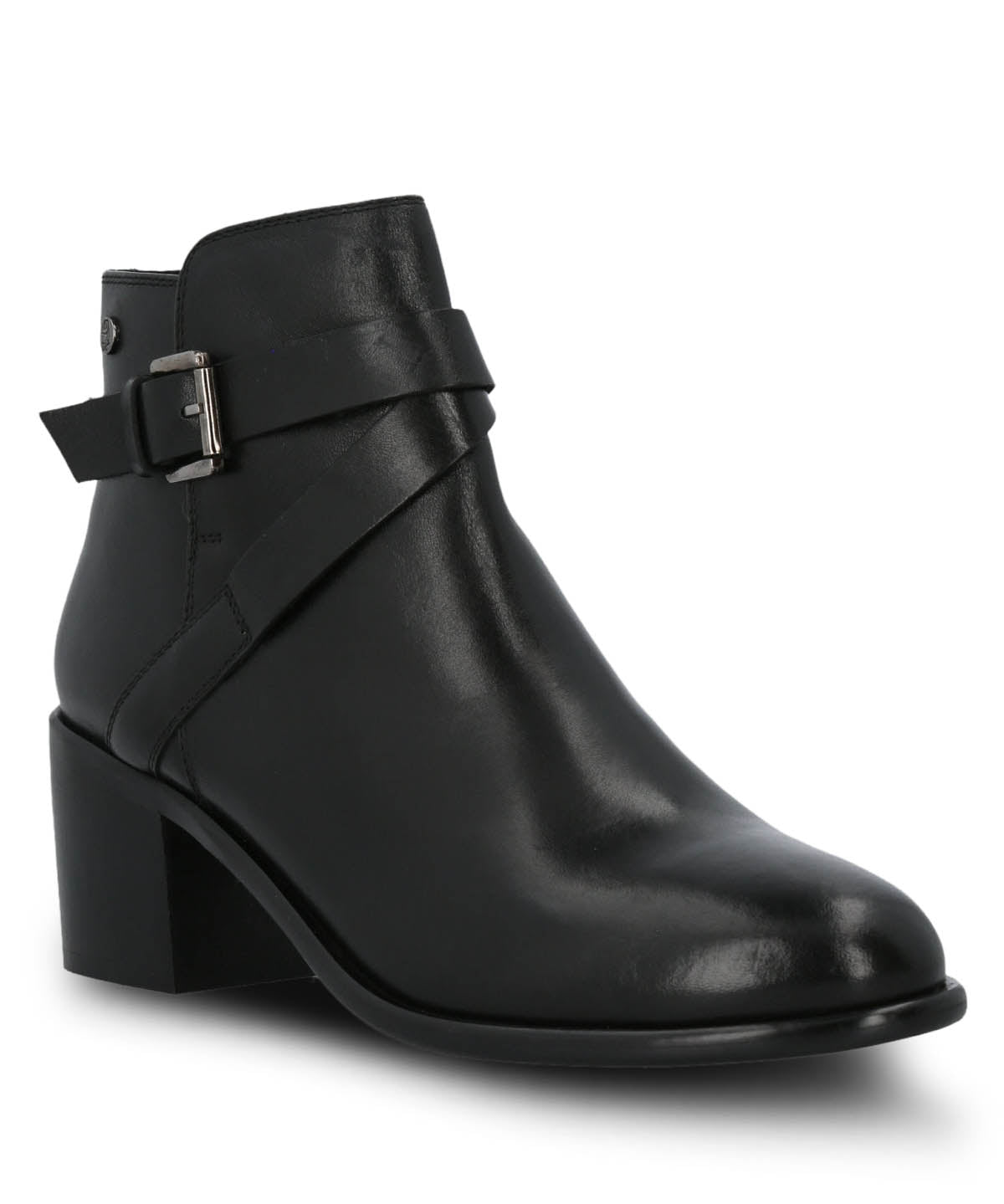 Botin Cuero Mujer Amanda Negro Hush Puppies