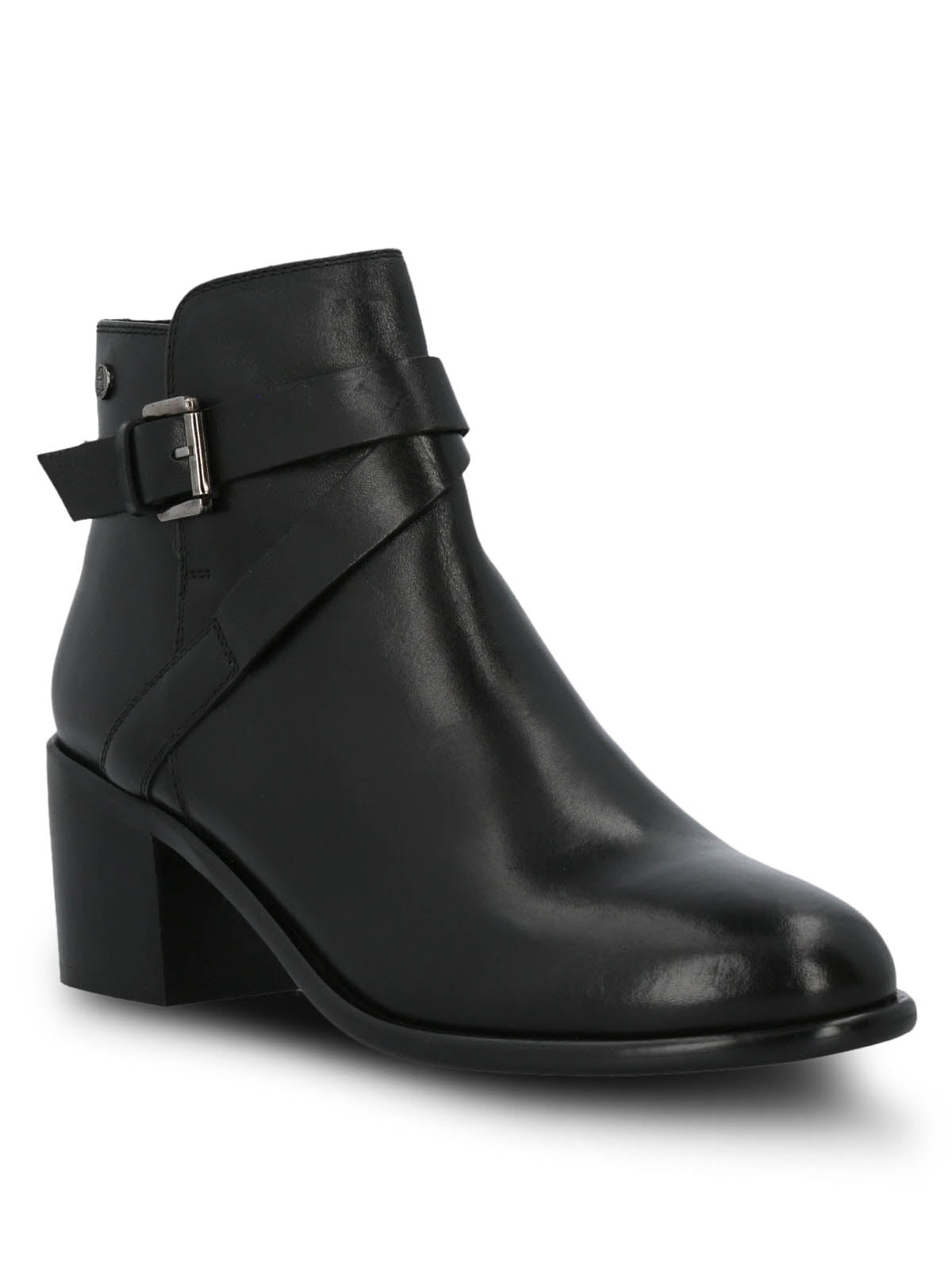 Botin Cuero Mujer Amanda Negro Hush Puppies
