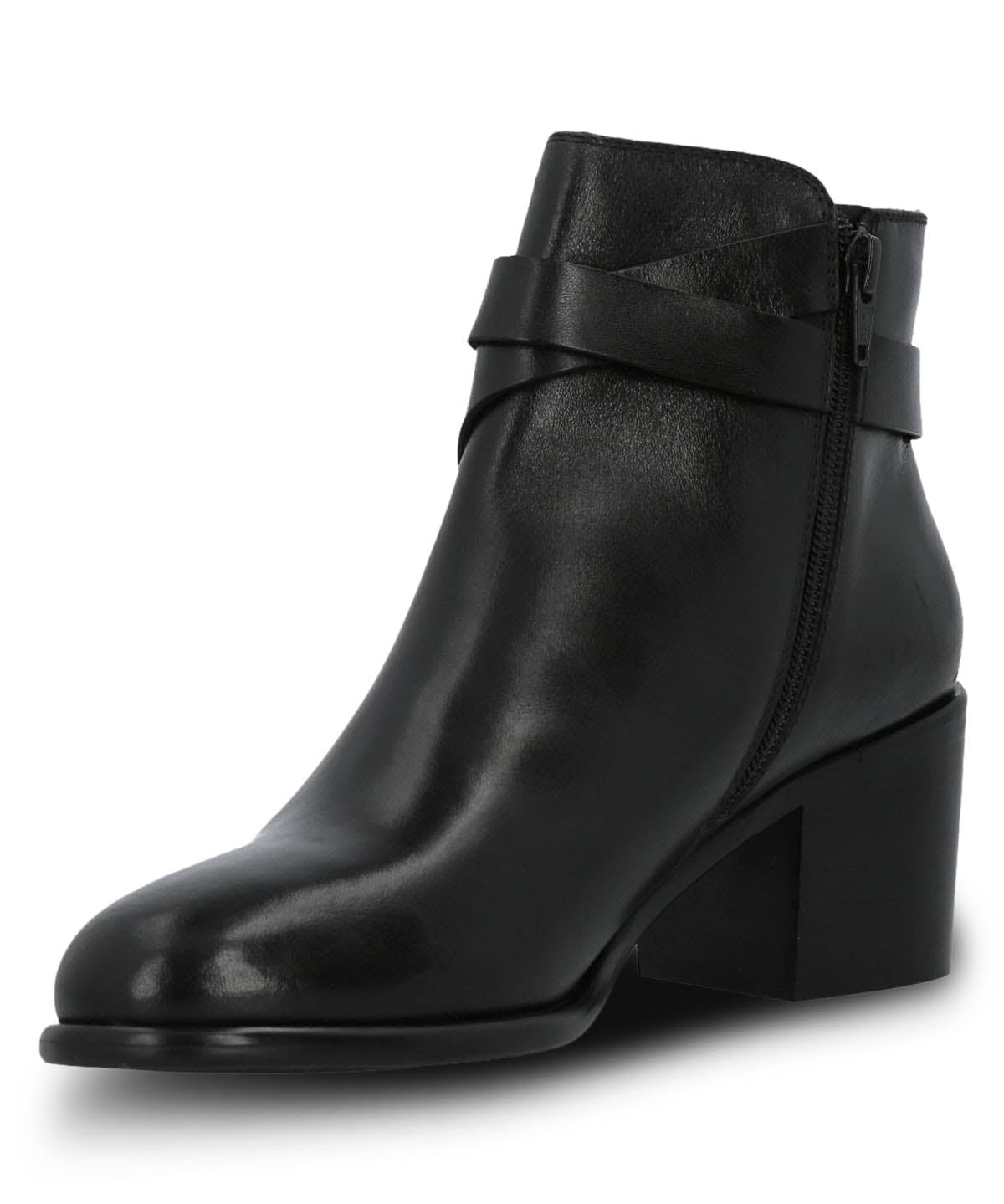 Botin Cuero Mujer Amanda Negro Hush Puppies