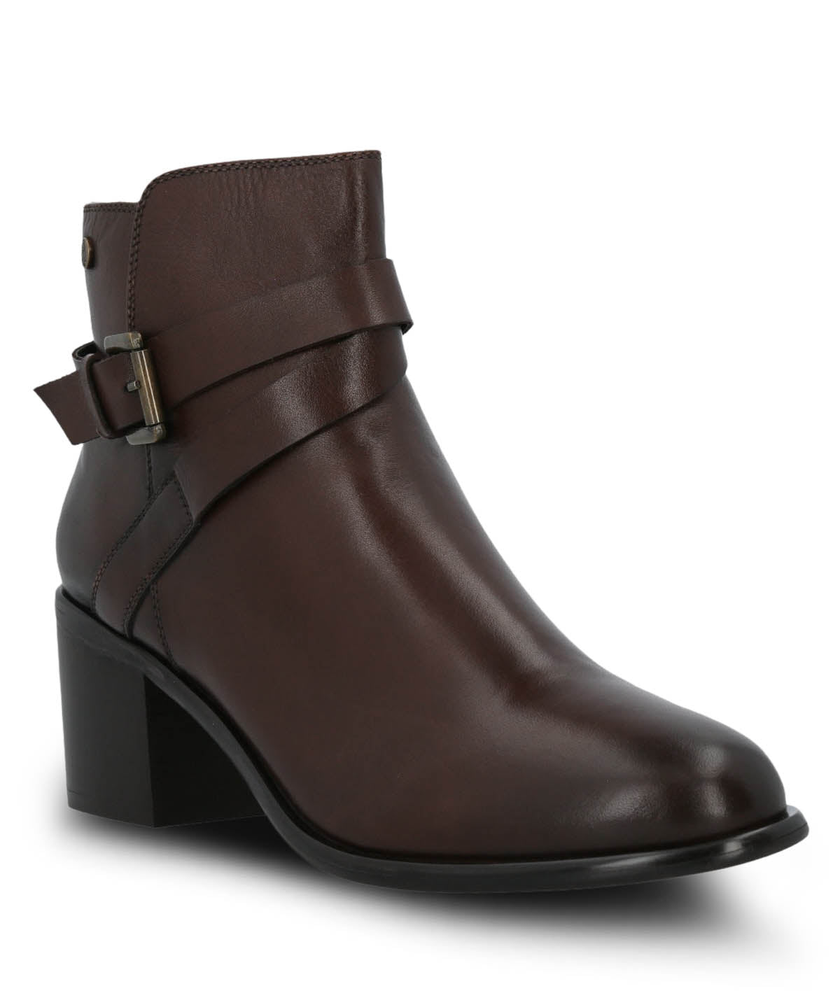Botin Cuero Mujer Amanda Café Hush Puppies