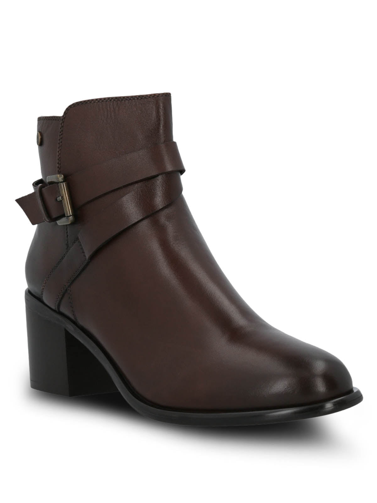 Botin Cuero Mujer Amanda Café Hush Puppies