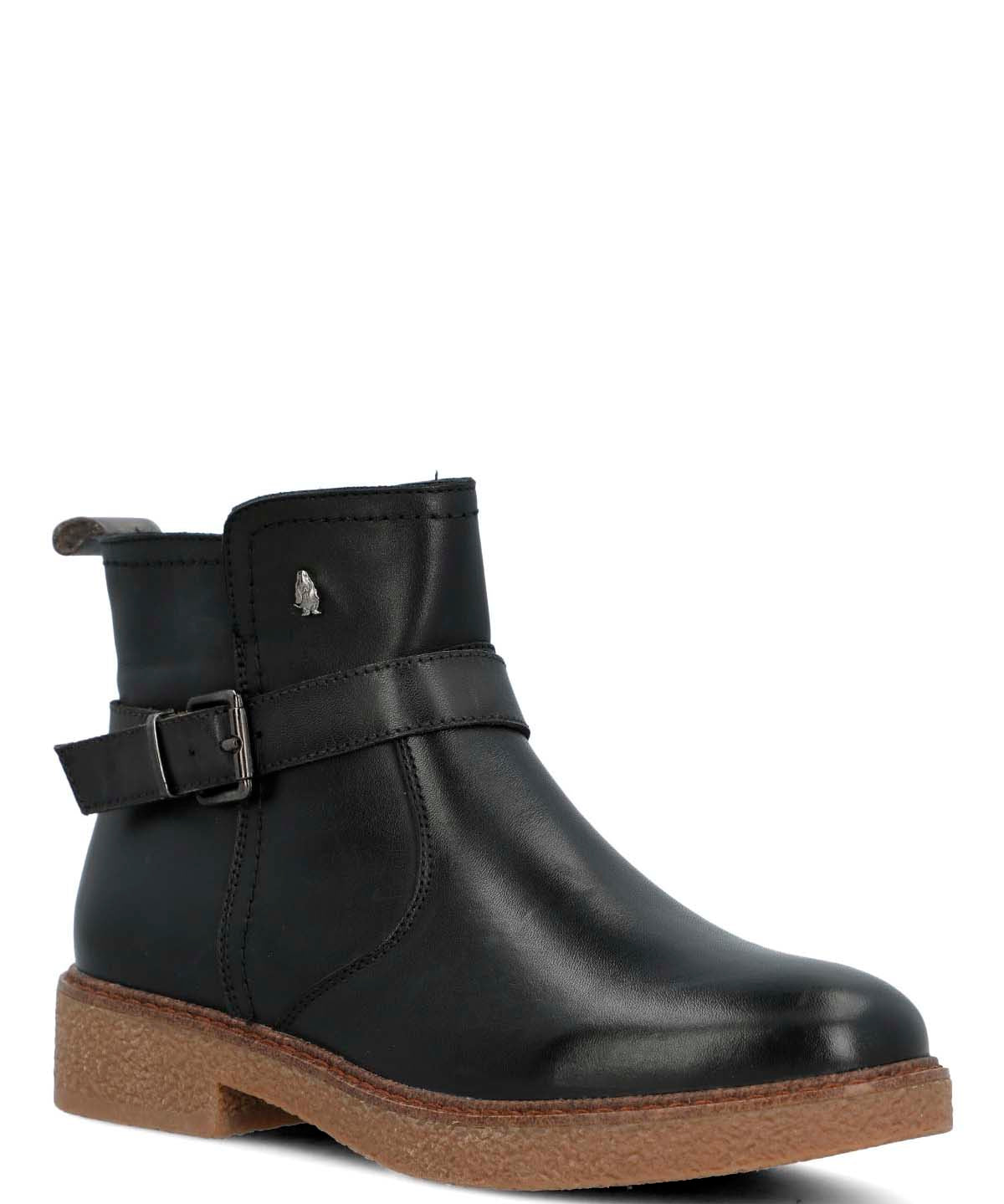 Botin Cuero Mujer Galla Negro