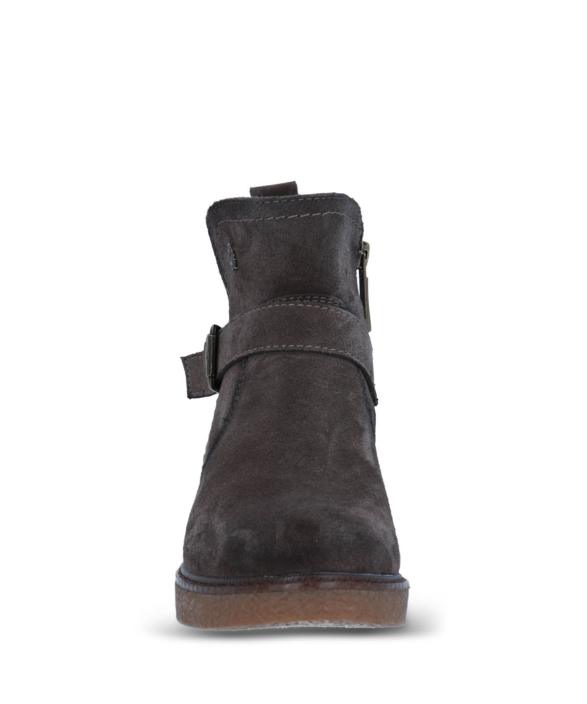 Botin Cuero Mujer Galla Gris Oscuro Hush Puppies